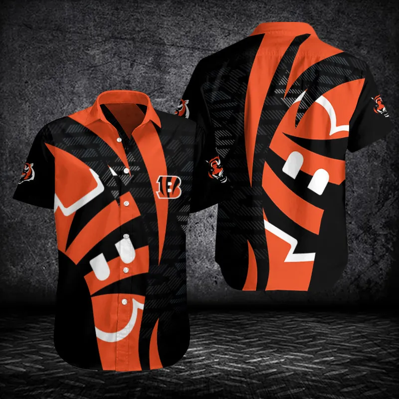 Cincinnati Bengals Button Shirt Sizing Chart