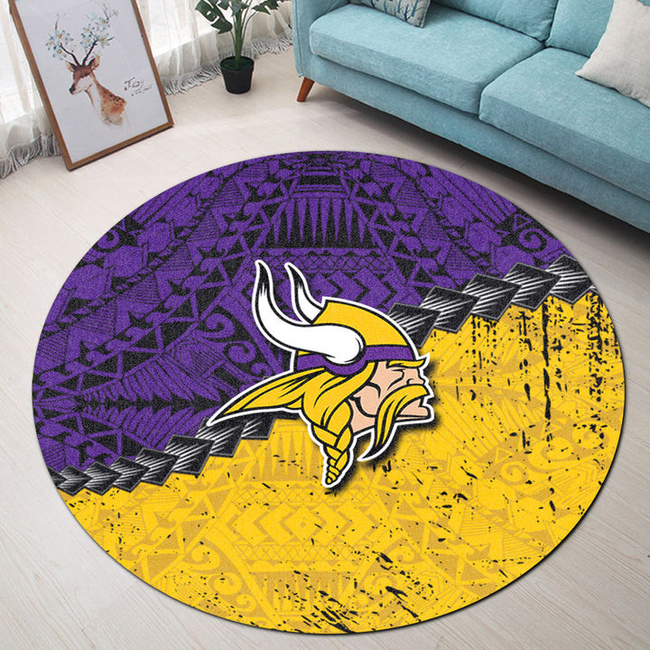 Minnesota Vikings Round Rug 31 - Sports Fan Apparel