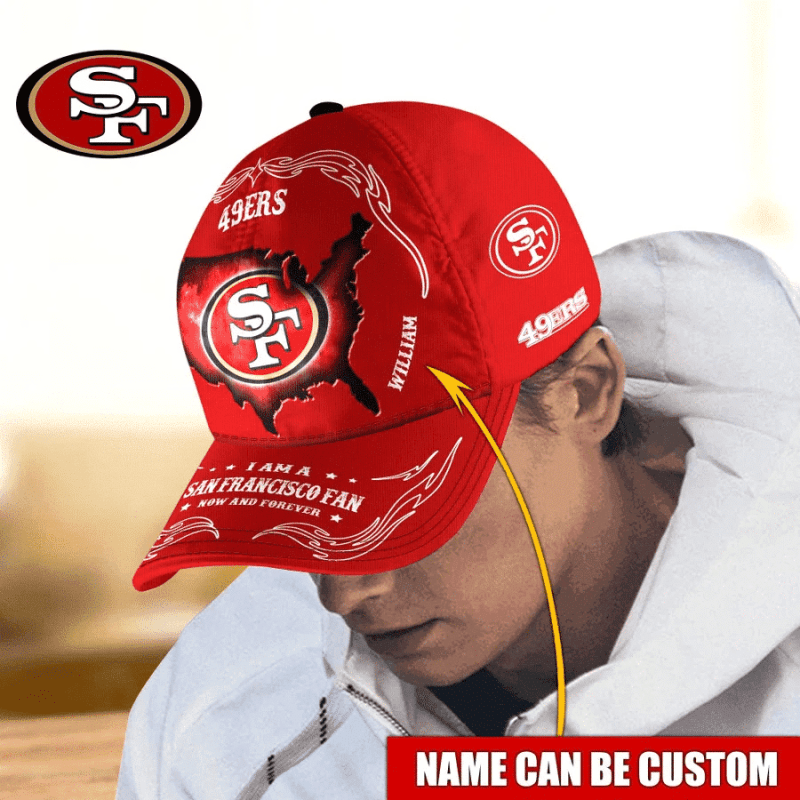 San Francisco 49ers Baseball Cap Custom Name 2