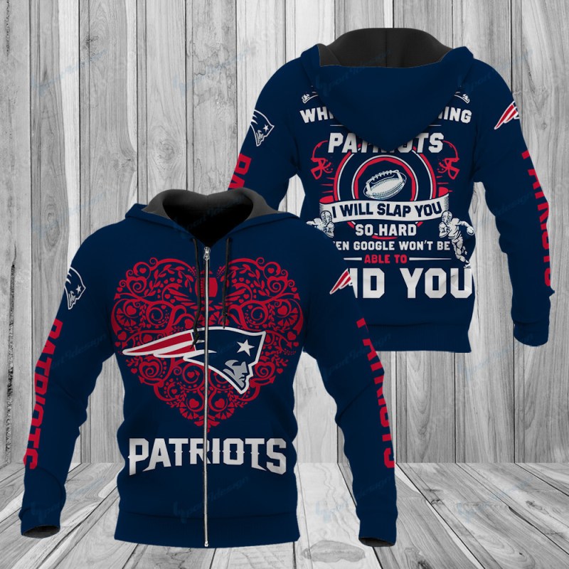 New England Patriots Hoodie Back View
