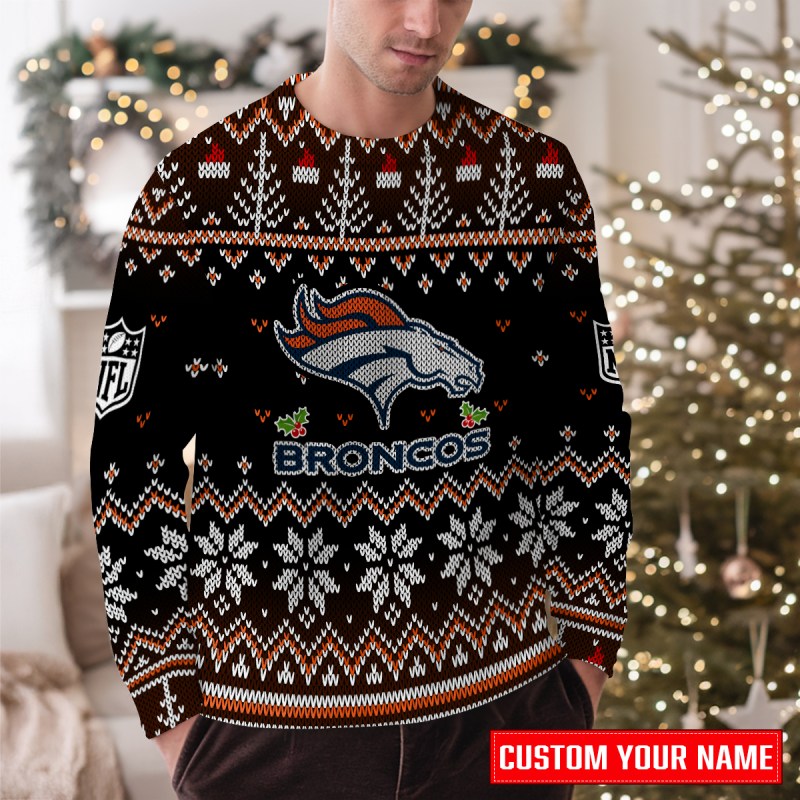 Denver Broncos Ugly Christmas Sweater 1