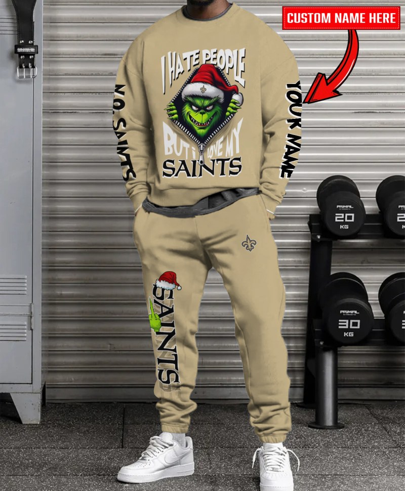 New Orleans Saints Christmas Sweater & Sweatpants