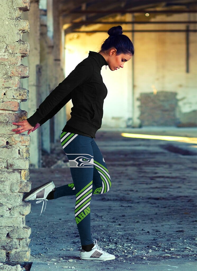 Seattle Seahawks Leggings Side View