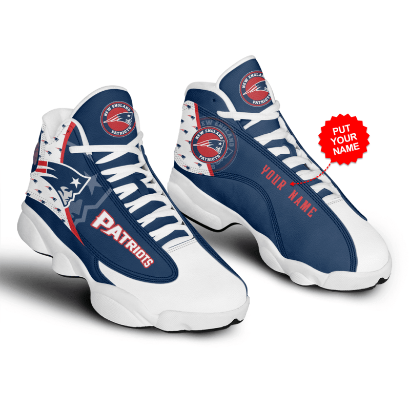 New England Patriots Personalized AJD13 Sneakers