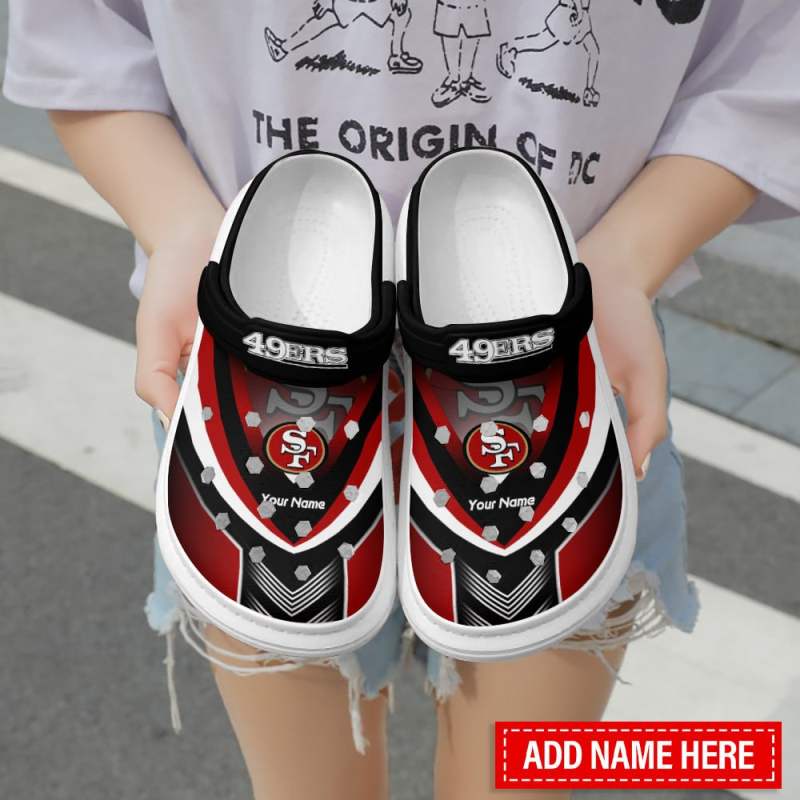 San Francisco 49ers Personalized Clog Side View