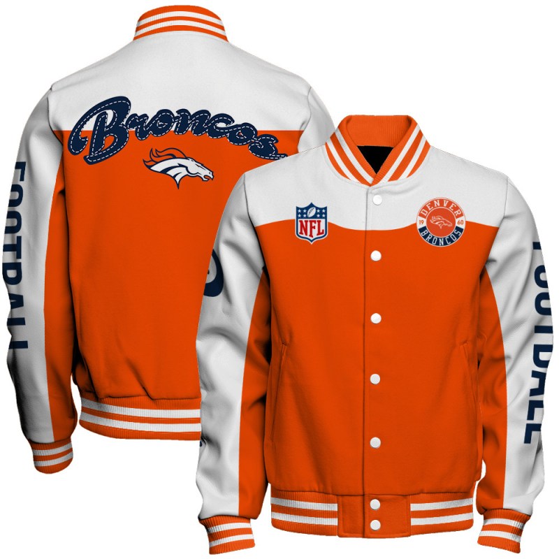 Denver Broncos Varsity Jacket Front