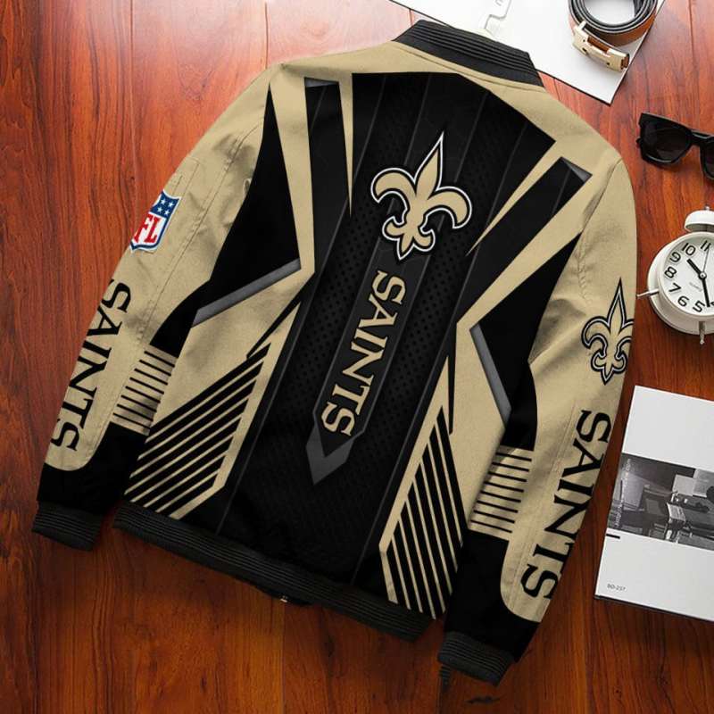 New Orleans Saints Bomber Jacket 760 Side View