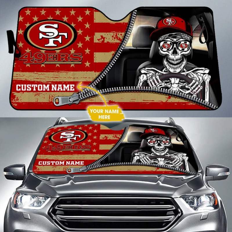 San Francisco 49ers Personalized Auto Sun Shade