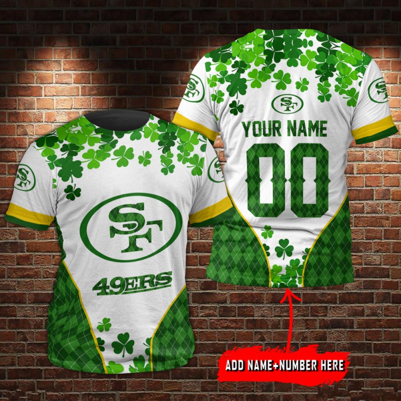 San Francisco 49ers Personalized Saint Patrick's Day T-Shirt