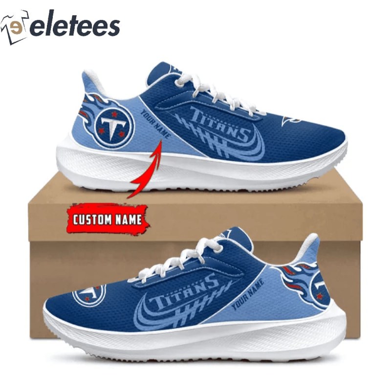 Titans NFL Custom Name Running Shoes