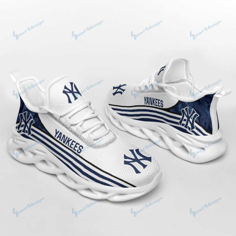 New York Yankees Yezy Running Sneakers Back View