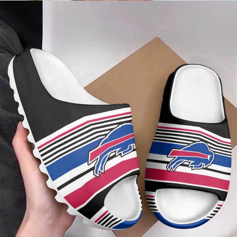 Buffalo Bills Yeezy Slippers Side View