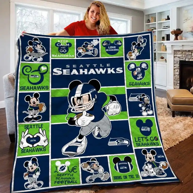 Seattle Seahawks Premium Quilt Size Chart