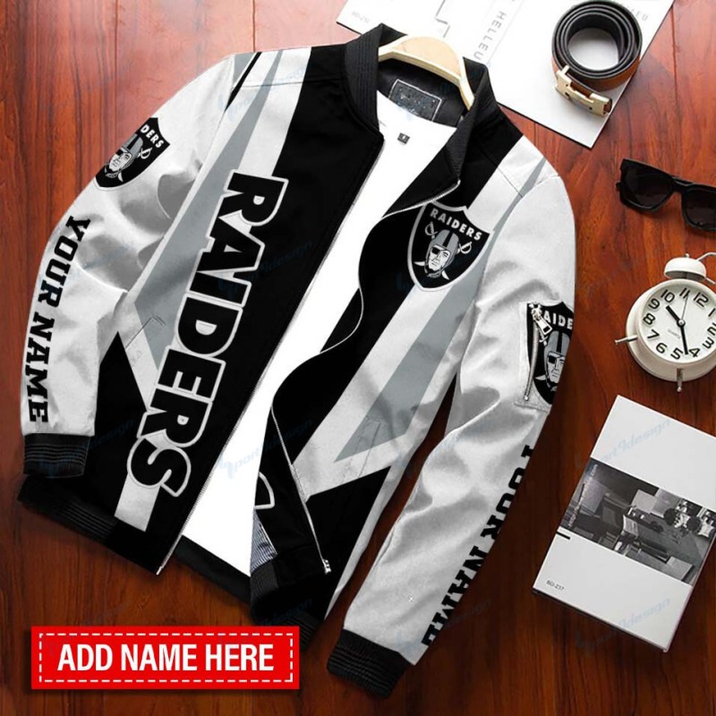 Las Vegas Raiders Personalized Bomber Jacket