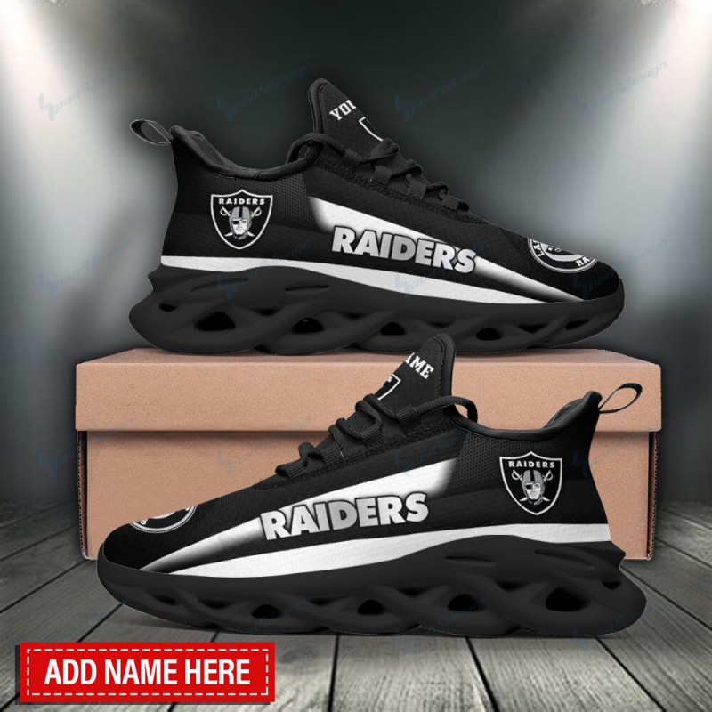 Las Vegas Raiders Personalized Yezy Running Sneakers 4