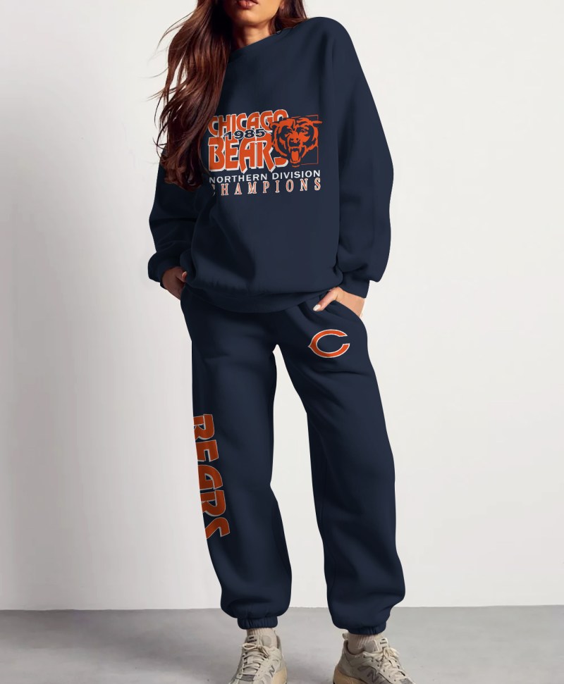 Chicago Bears Combo 3D Sweatsuit and Sweatpants