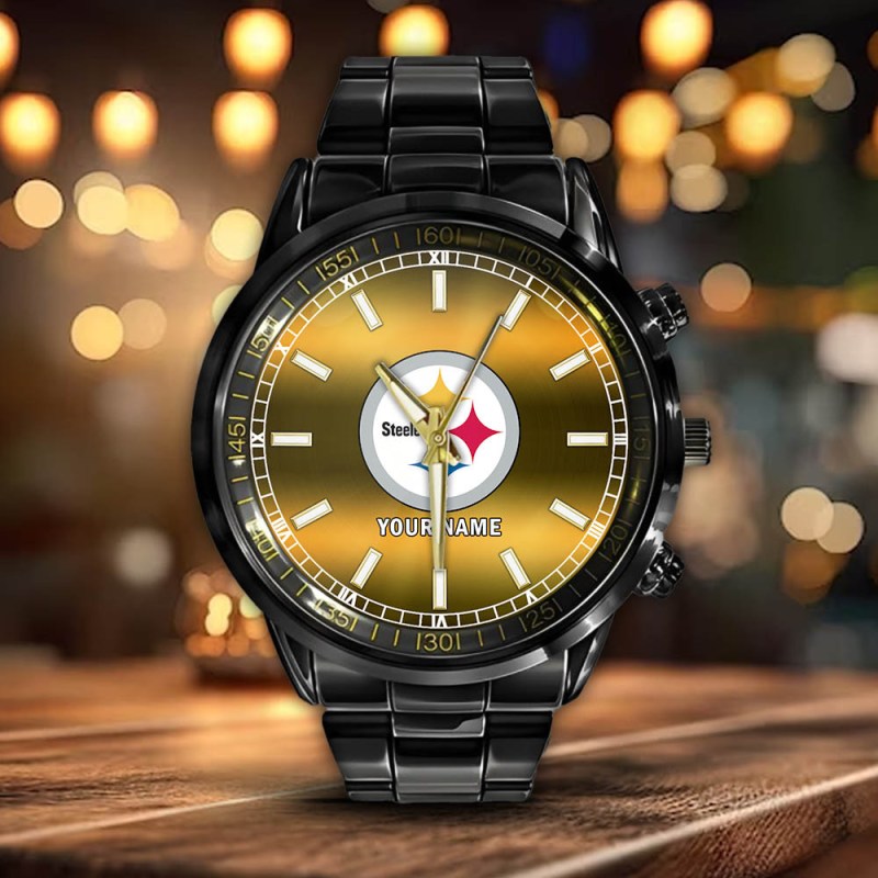 Stylish Black Watch for Pittsburgh Steelers Fans