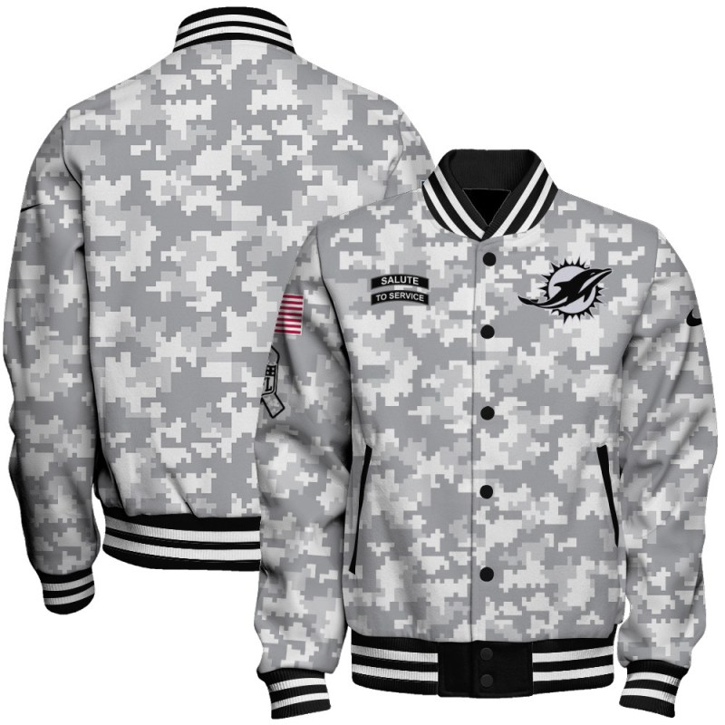 Miami Dolphins Varsity Jacket Front