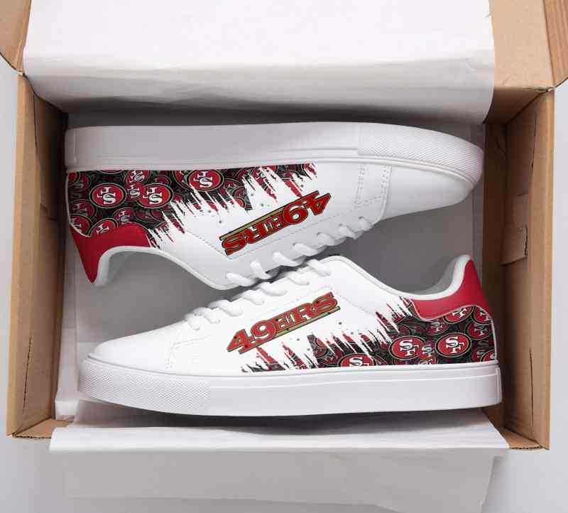 San Francisco 49ers SS Custom Sneakers Back View