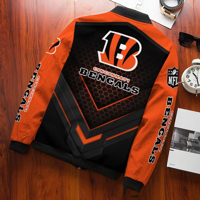 Cincinnati Bengals Bomber Jacket detailed view