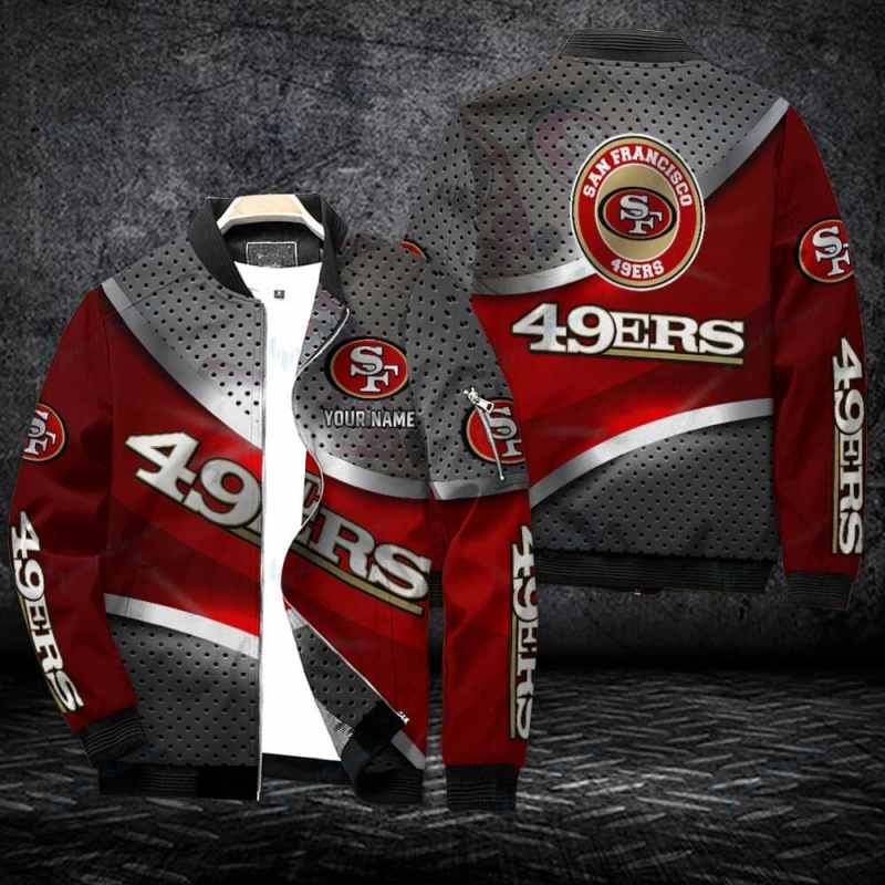 San Francisco 49ers Bomber Jacket Front View
