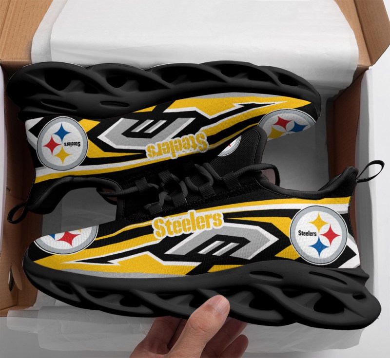 Pittsburgh Steelers Yezy Running Sneakers - View 4