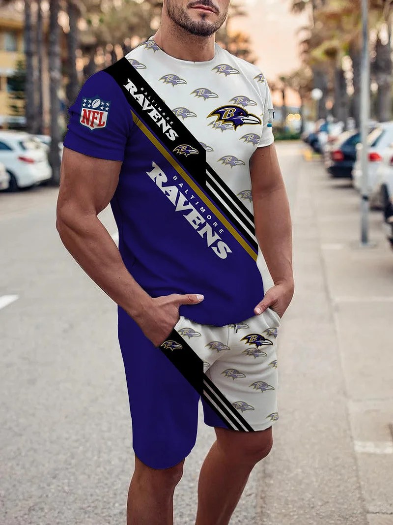 Baltimore Ravens T-Shirt and Shorts