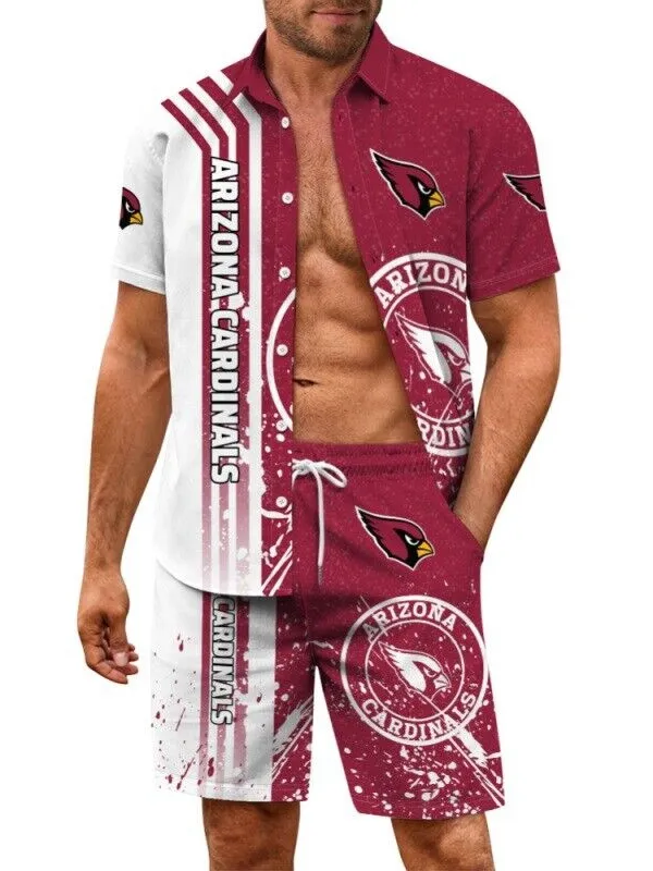 Arizona Cardinals Combo Hawaiian Shirt and Shorts