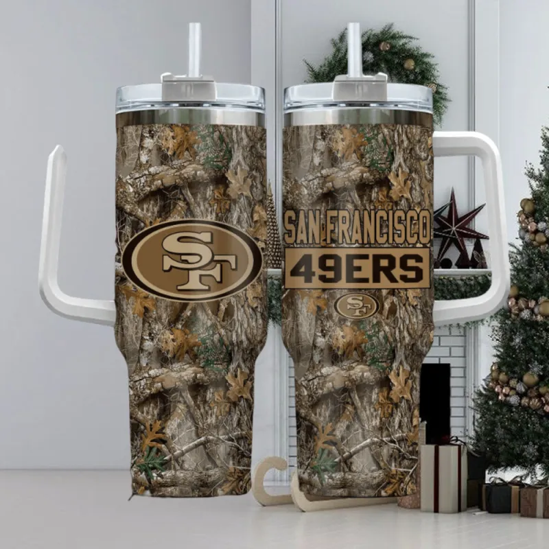 San Francisco 49ers NFL Hunting Tumbler