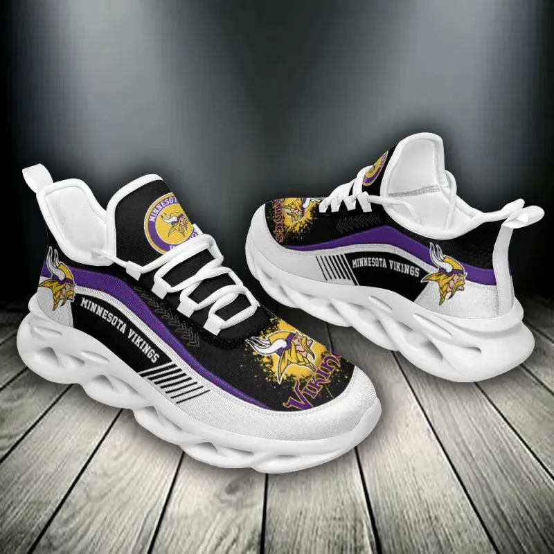 Minnesota Vikings Yezy Running Sneakers Detail