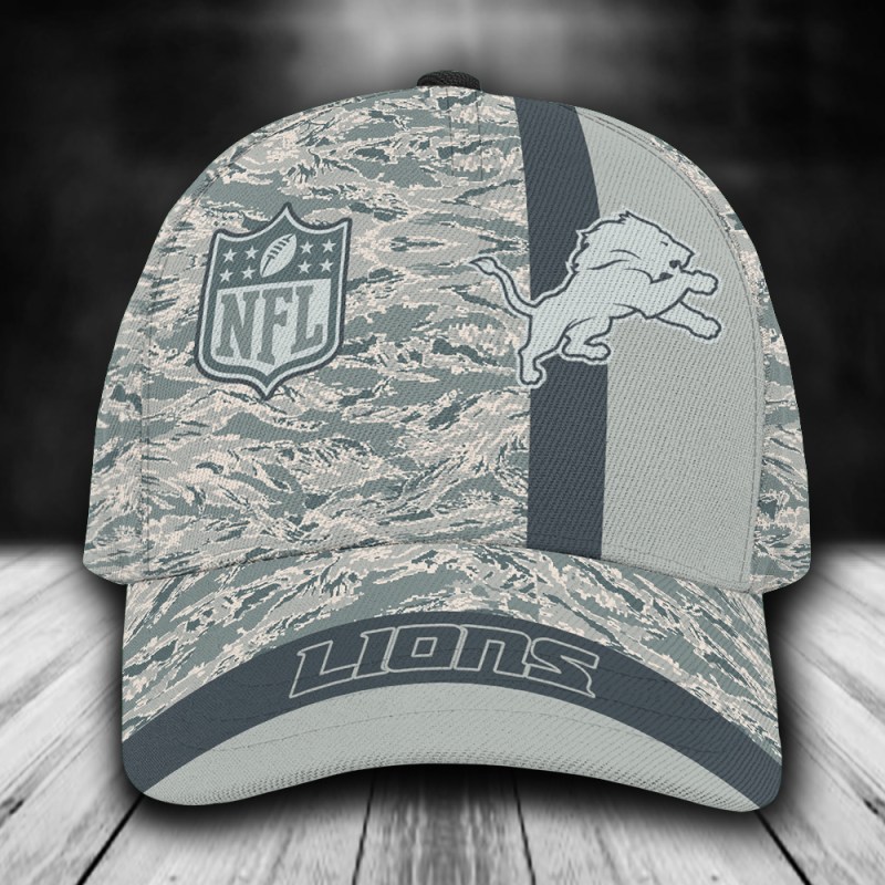 Detroit Lions Personalized Classic Cap Front View