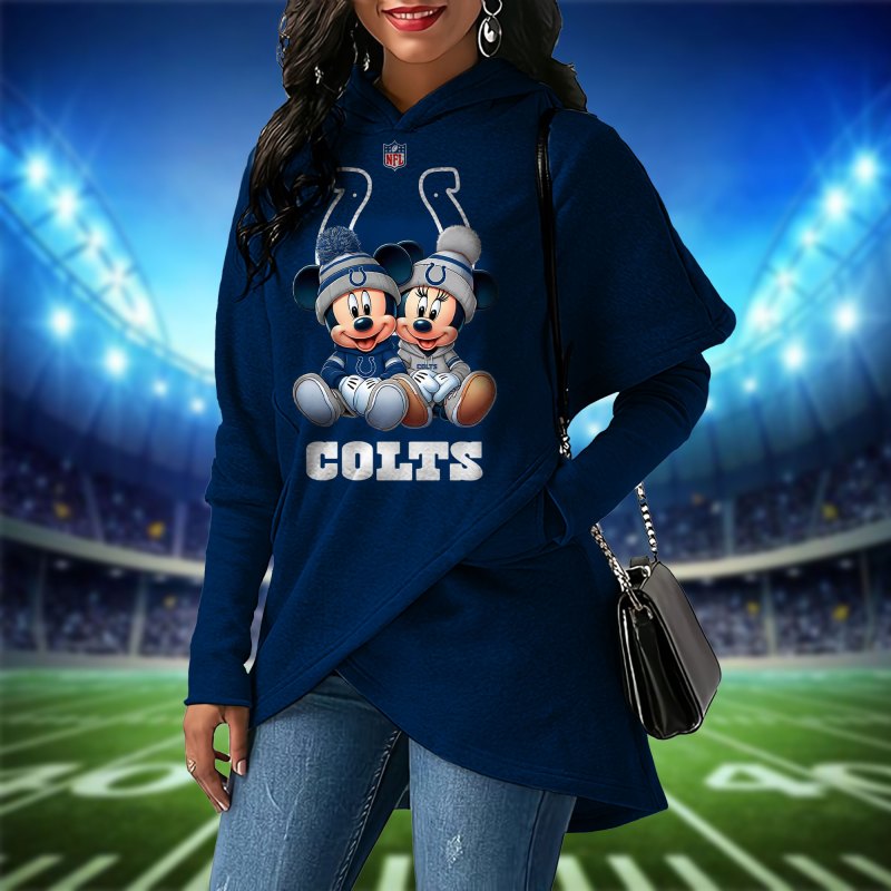 Indianapolis Colts Women Irregular Hoodie