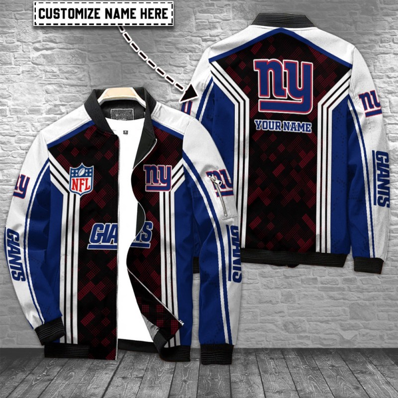 New York Giants Personalized Bomber Jacket