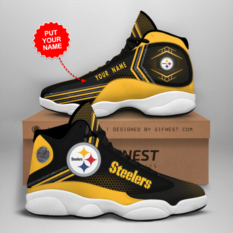 Pittsburgh Steelers Personalized AJD13 Sneakers