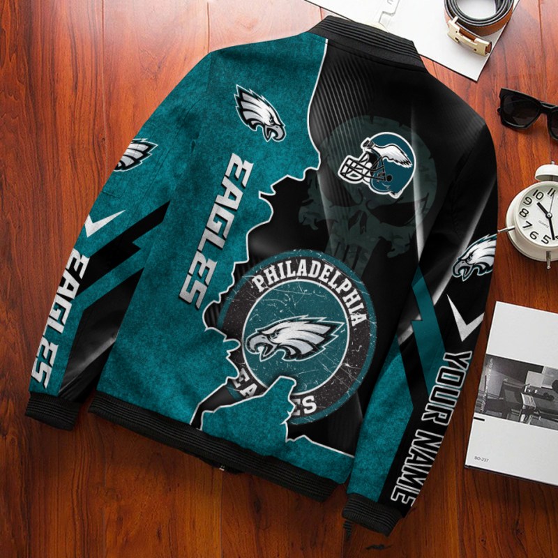 Philadelphia Eagles Personalized Bomber Jacket