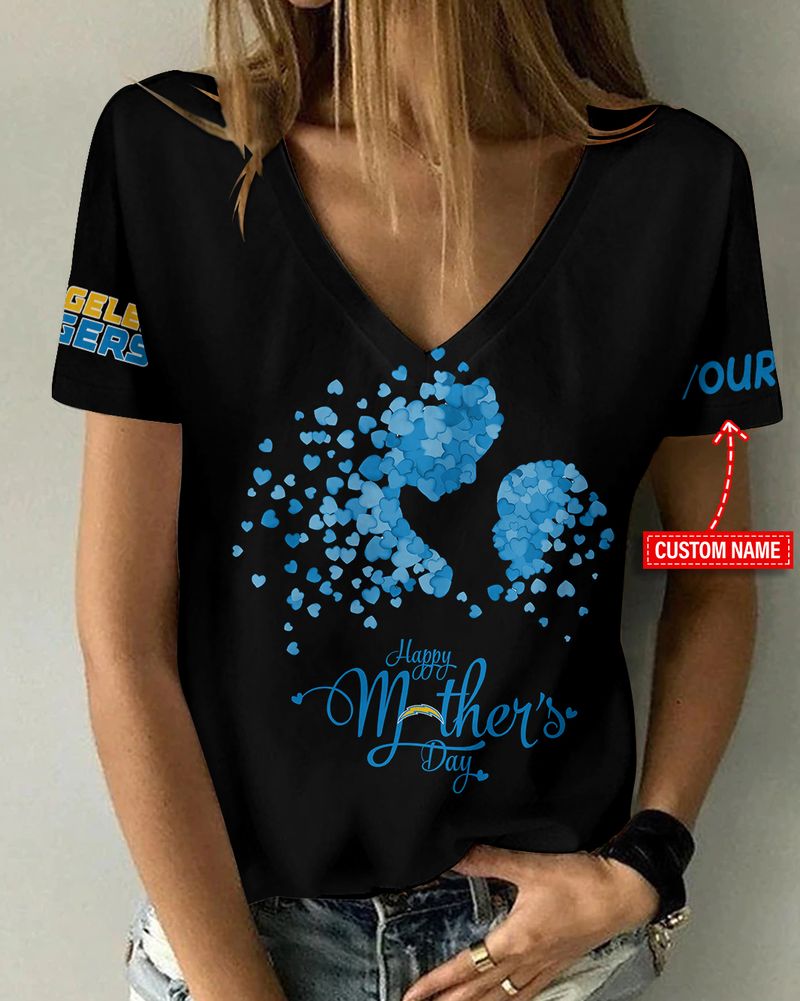 Los Angeles Chargers Women's V-Neck T-Shirt