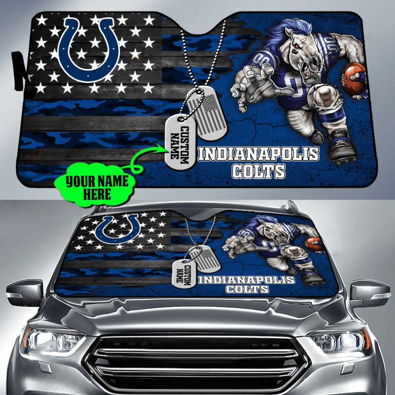 Indianapolis Colts Personalized Auto Sun Shade