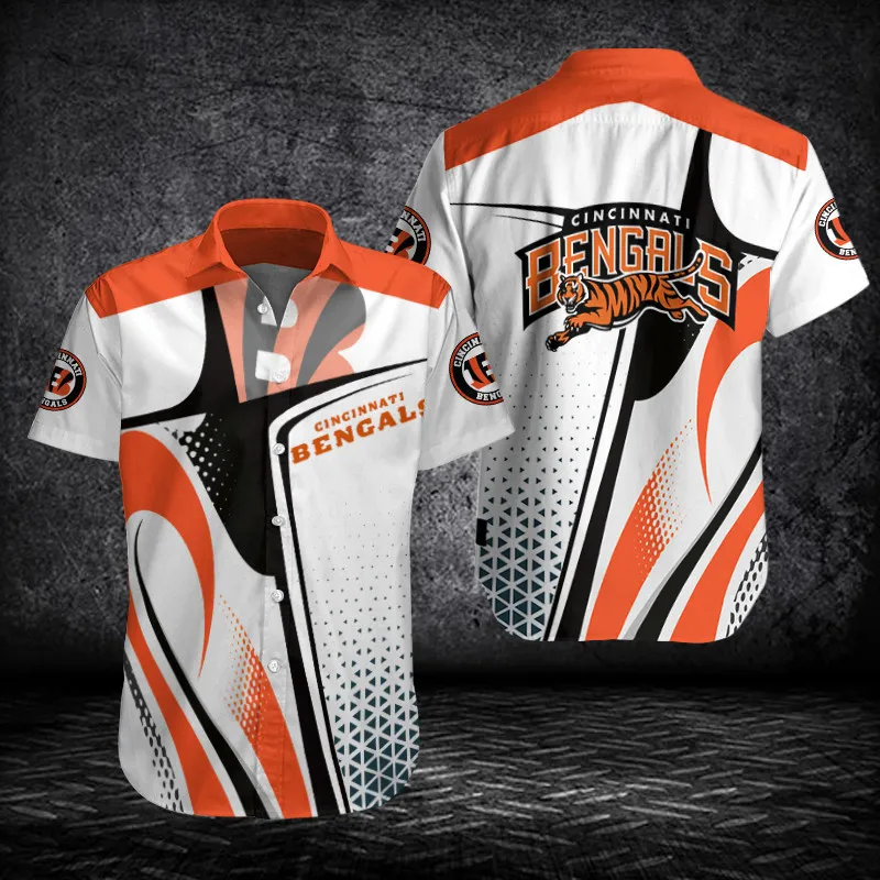 Cincinnati Bengals Button Shirt Sizing Chart