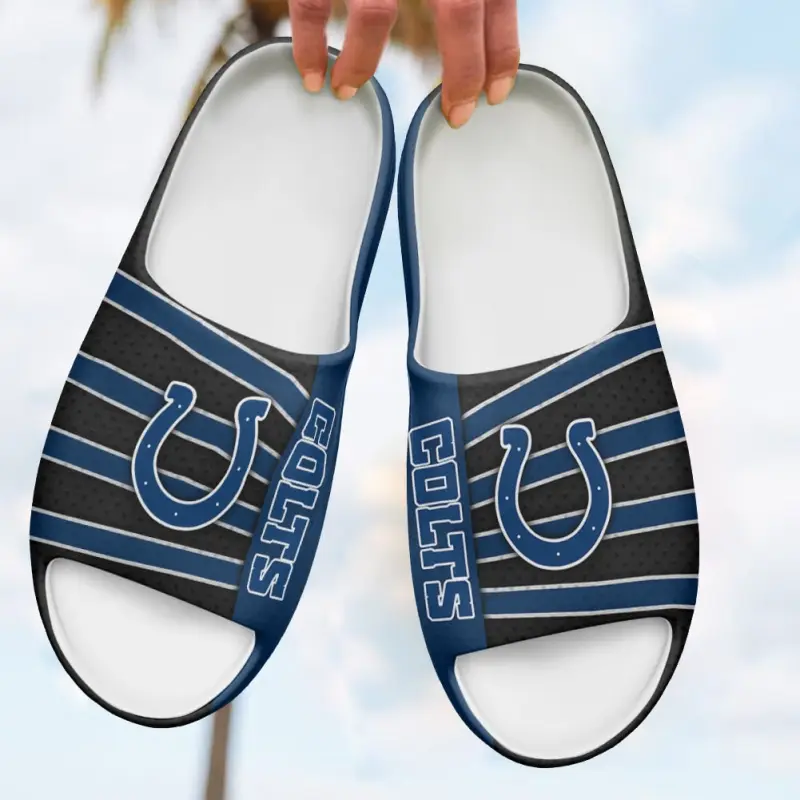Indianapolis Colts Yeezy Slippers - Image 1