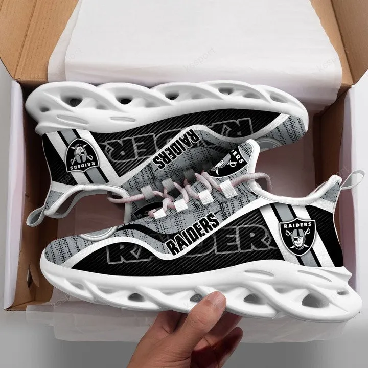 Las Vegas Raiders Yezy Running Sneakers Top View