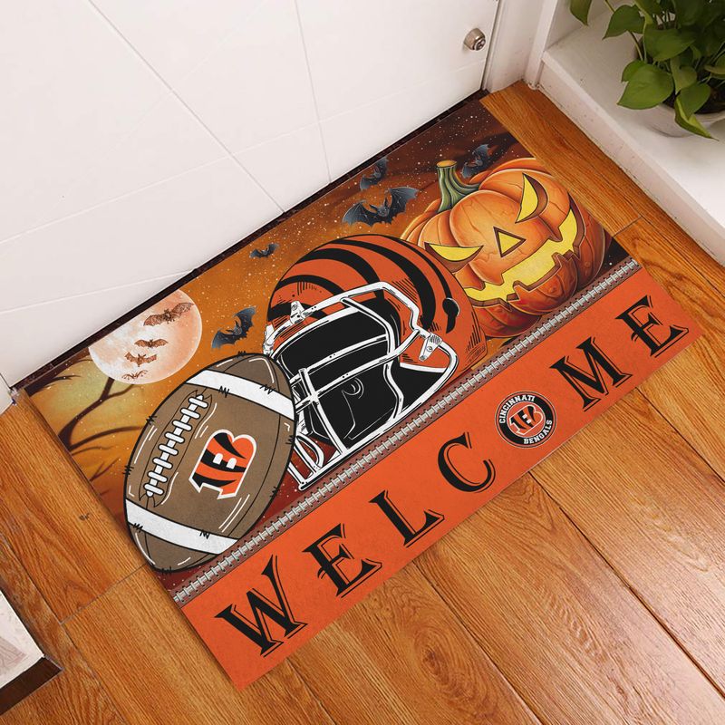 Cincinnati Bengals Halloween Doormat