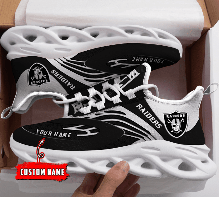 Las Vegas Raiders Yezy Running Sneakers