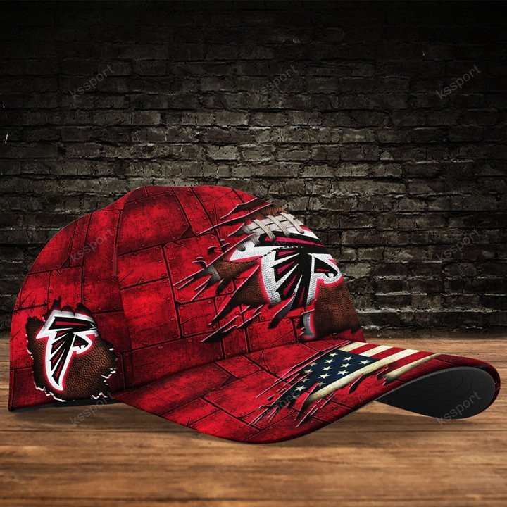 Atlanta Falcons Personalized Cap Side View