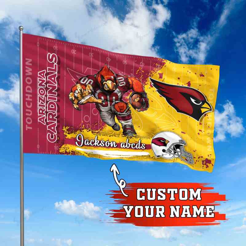 Arizona Cardinals Personalized Flag
