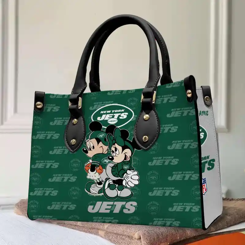 New York Jets Leather Hand Bag