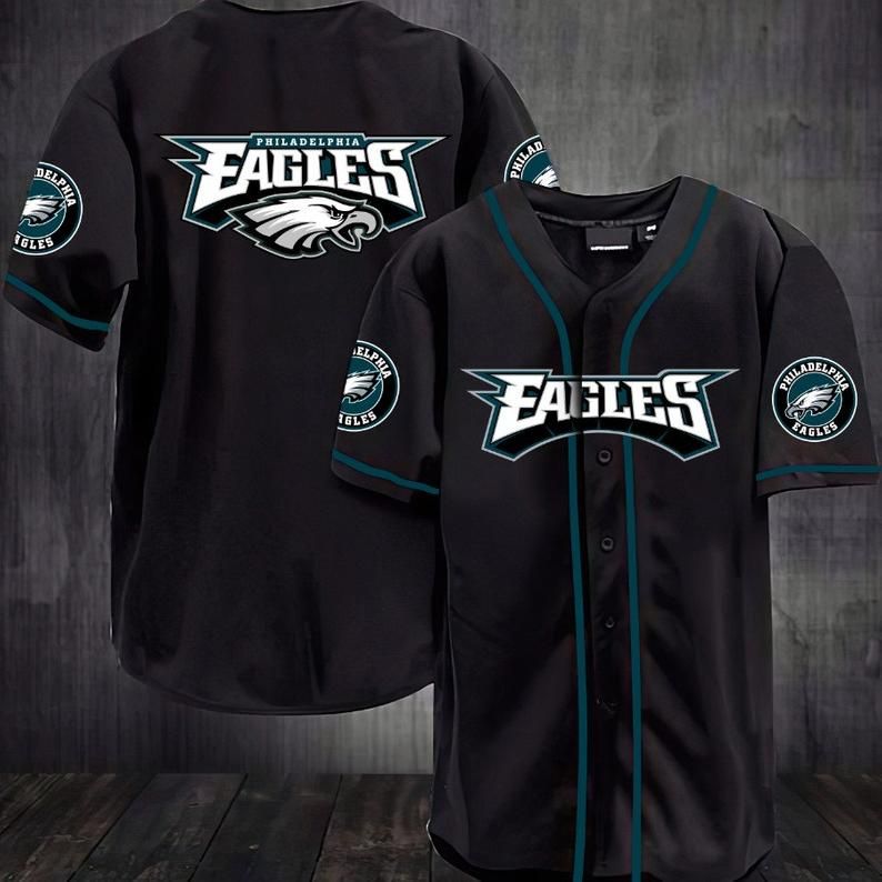 Philadelphia Eagles Baseball Jersey Shirt 75