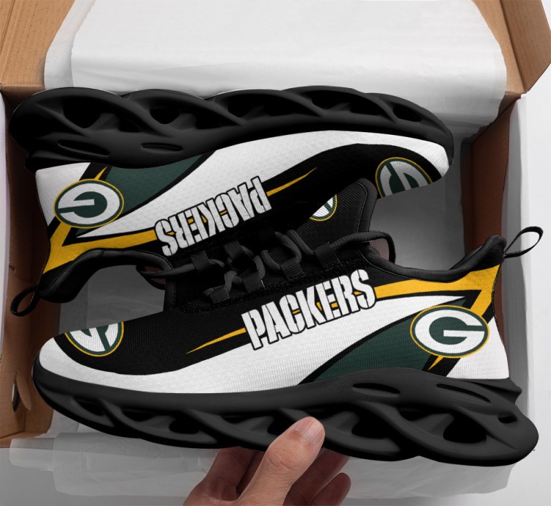 Green Bay Packers Yezy Running Sneakers Detail