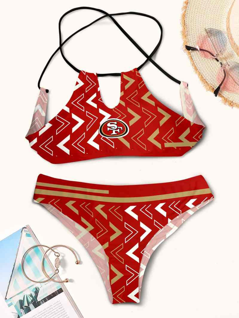San Francisco 49ers Women's Swimsuit Side View