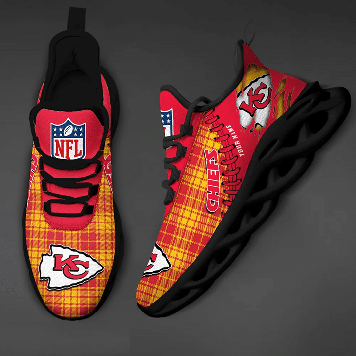 Kansas City Chiefs Yeezy Sneakers - Top View