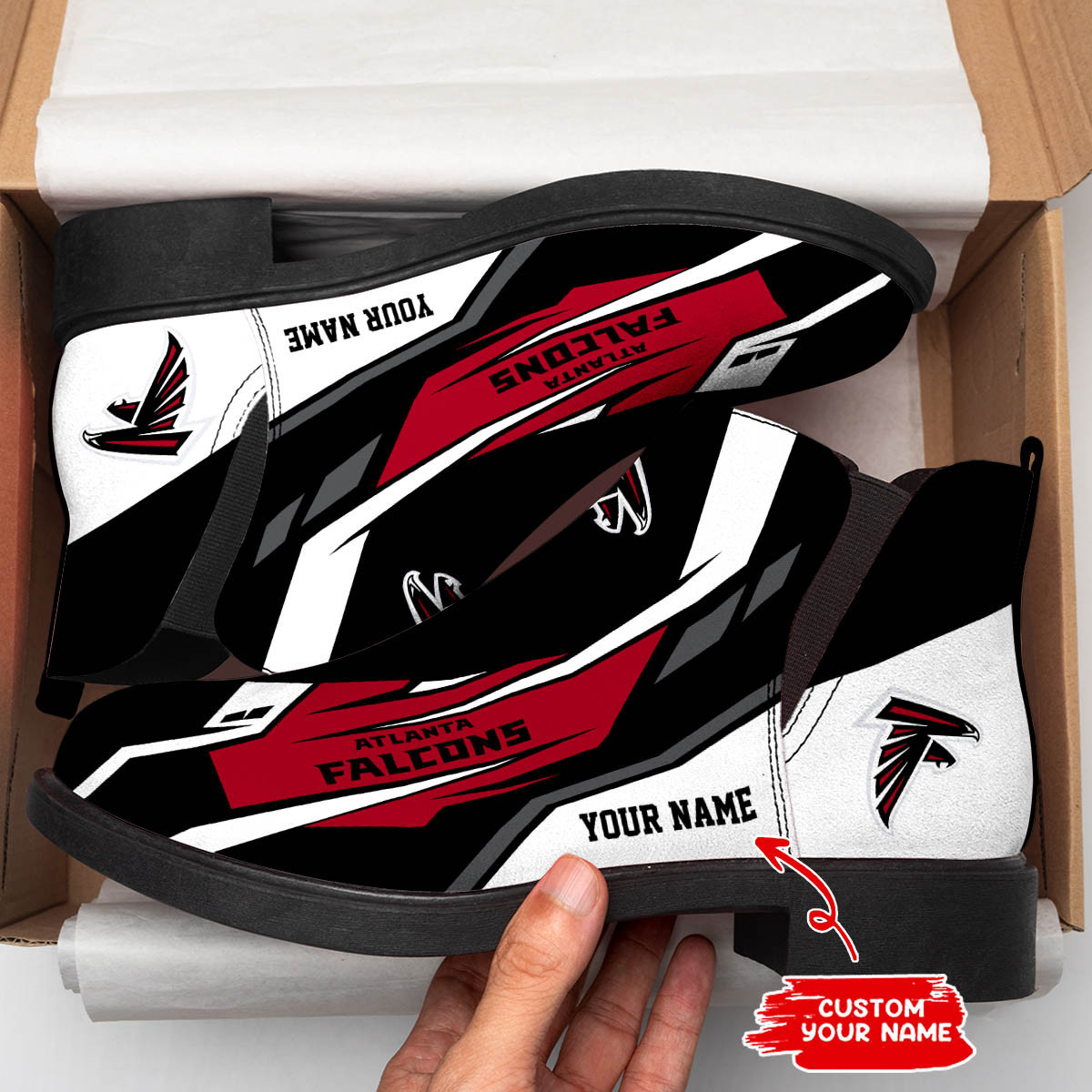 Atlanta Falcons Personalized Boots